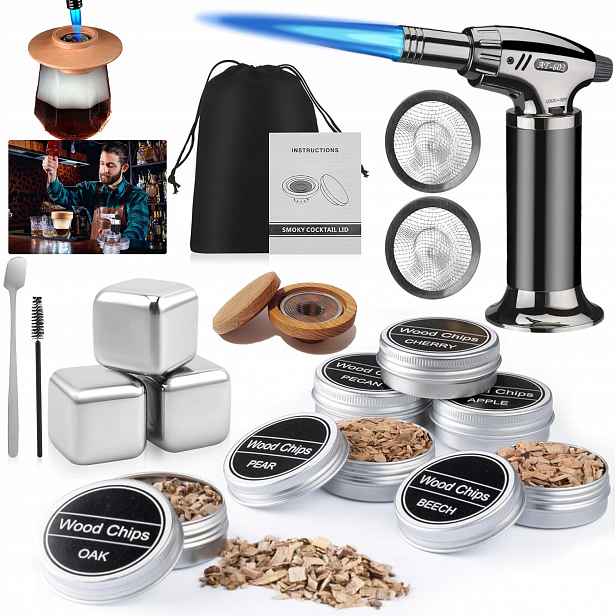 Sada Na Uzení Whisky Smoker Gadget Dárek Pro Přítele Muže