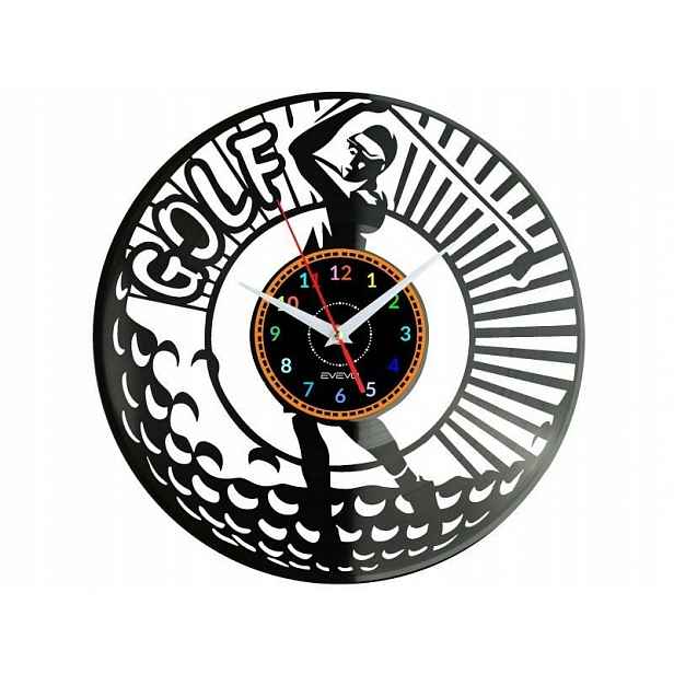 Golf Dárek Originální dekorace do domu Hodiny z vinylové desky