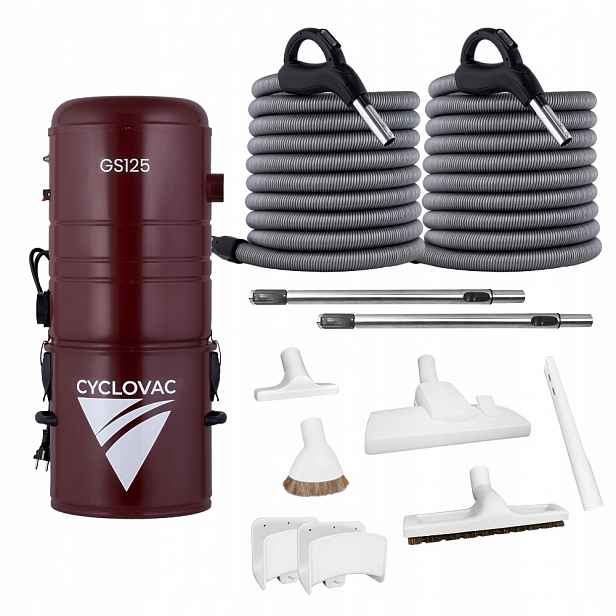 Centrální Vysavač Cyclovac GS125 Sada Optima Max Dvě Hadice 9 M 12 M