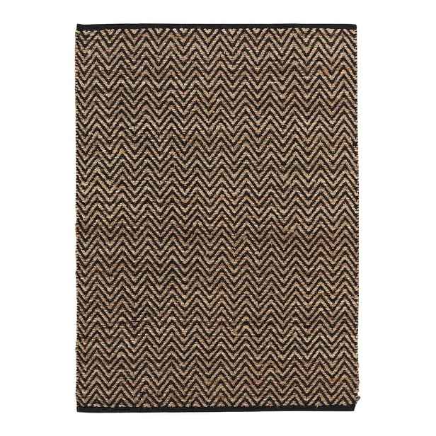 Koberec v černo-přírodní barvě 120x170 cm Zigzag – douceur d'intérieur