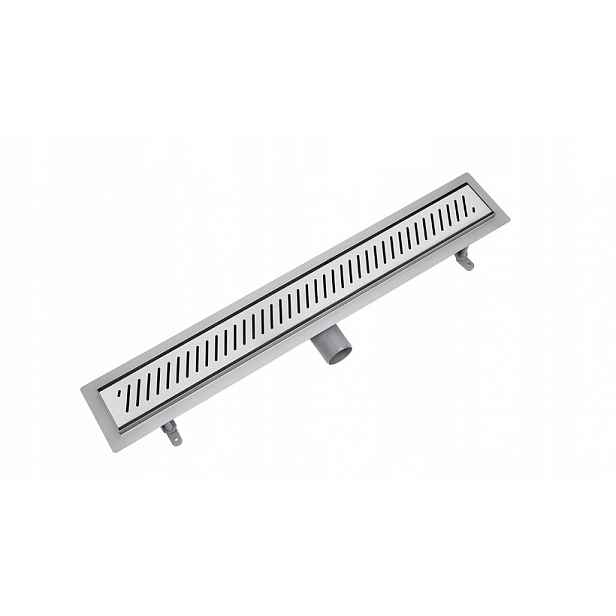 Lineární odtok klasický Vogi St Rigo 60 cm Nízký sifon fi 50 ocel