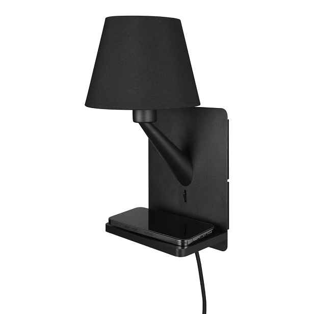 Matně černé nástěnné svítidlo Comfort – Trio