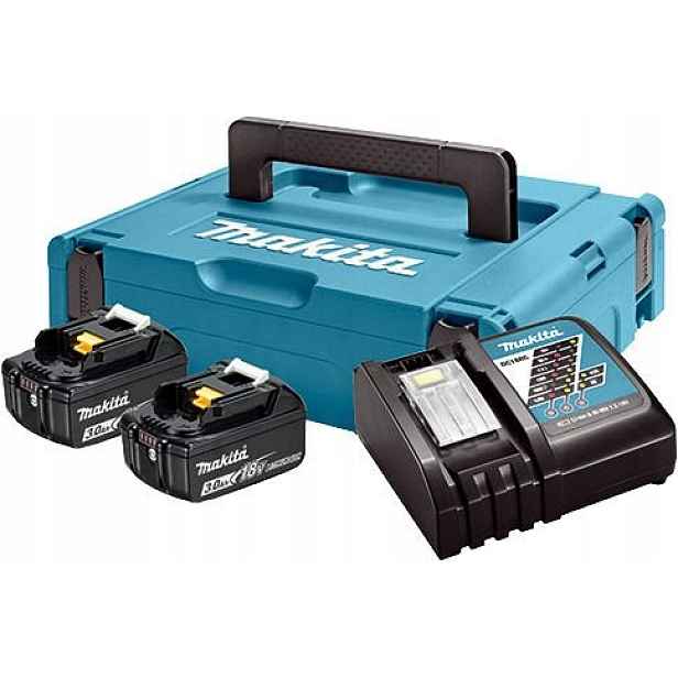 Napájecí Sada 18V 2x BL1830B 3,0Ah DC18RC Makpac Makita 197952-5
