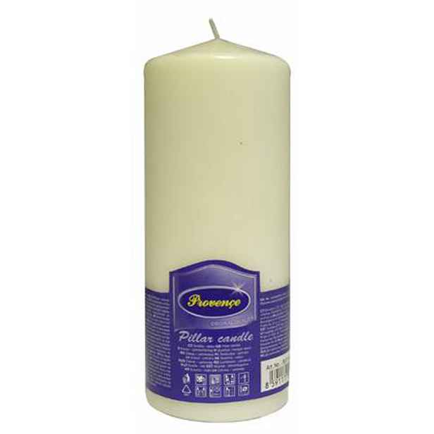 Neparfemovaná svíčka PROVENCE 16cm bílá