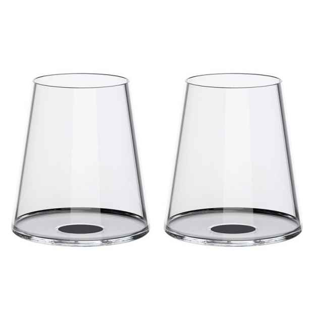 Sklenice na červené víno Trebonn SplitGlass, 2 ks Barva: černá