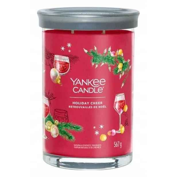 Velký sklenicí svíčka Signature Holiday Cheer Yankee Candle