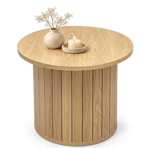 Ak furniture Konferenční stolek Nubo 48 cm dub přírodní