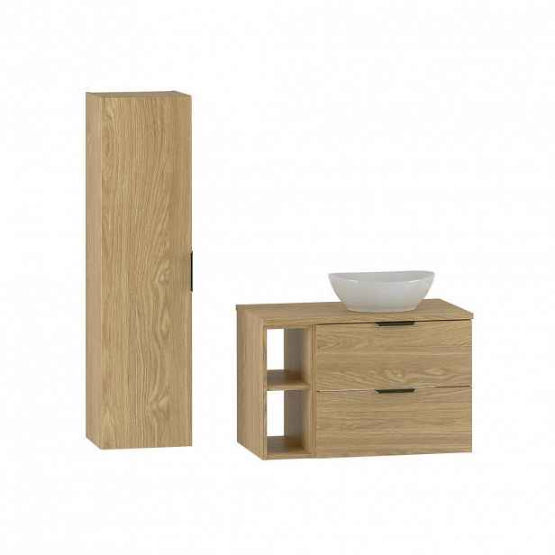 Petits-meubles KOUPELNOVÝ NÁBYTEK 80.6cm Astrid 2er-Set Dřevo