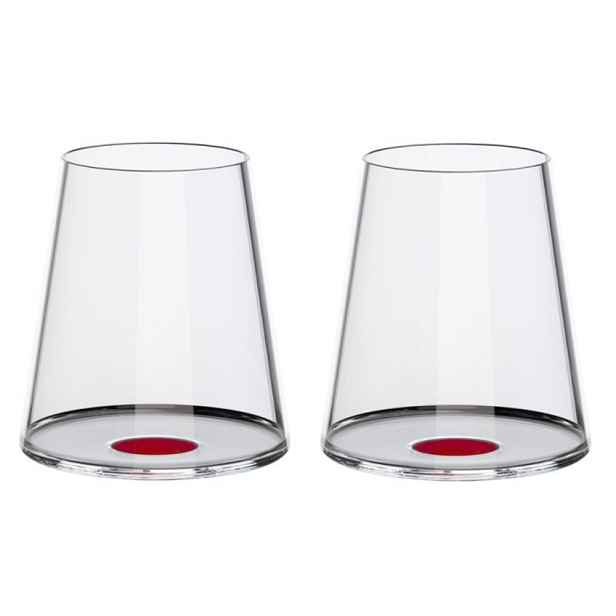 Sklenice na červené víno Trebonn SplitGlass, 2 ks Barva: červená