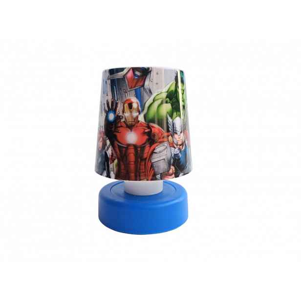 LED dětská noční lampička AVENGERS 11 cm modrá