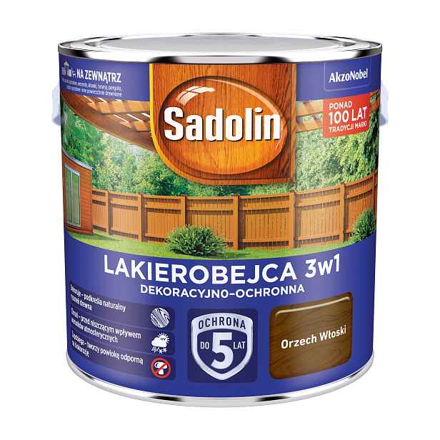 Sadolin Dekoračně-ochranný Lak 3v1 5L Vlašský Ořech