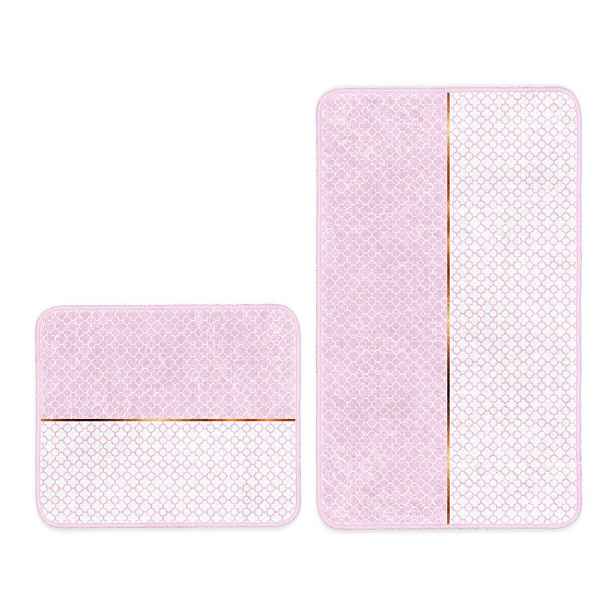 Růžové koupelnové předložky v sadě 2 ks 60x100 cm – Mila Home