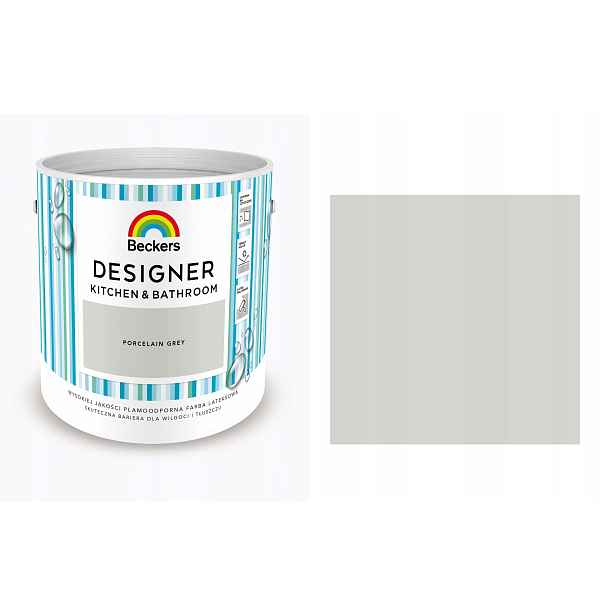 Beckers Designer Kitchen Bathroom Porcelain Grey 2,5 L Kuchyně, Koupelna