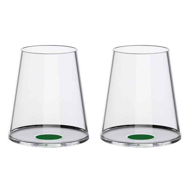 Sklenice na červené víno Trebonn SplitGlass, 2 ks Barva: zelená
