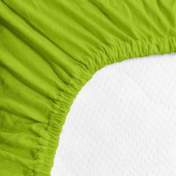 TEMU Prostěradlo Jersey Standard 90x200 cm zelená