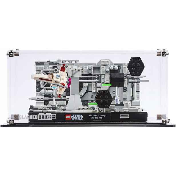 Vitrína Blacked Brick pro Lego Star Wars 75329 Diorama Útok na hvězdu