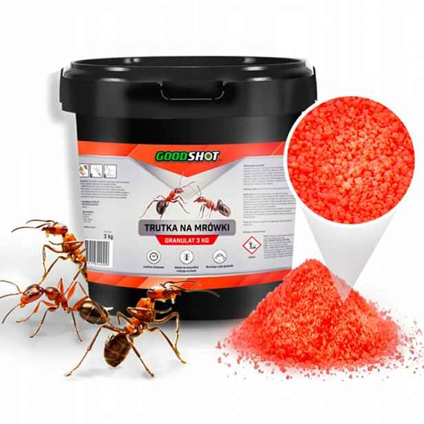 Vražedný přípravek na mravence 3 kg Granulát odstraňuje Hnízda a královnu Goodshot