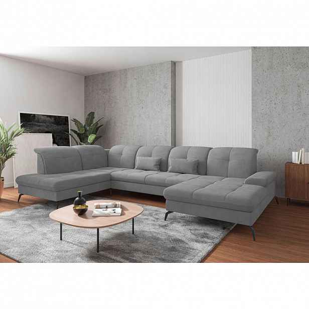Sit & More SEDACÍ SOUPRAVA, textil, šedá