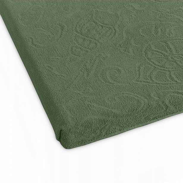 Froté prostěradlo bez gumičky Tulipán 175x220 Zwoltex zelené, Tlusté