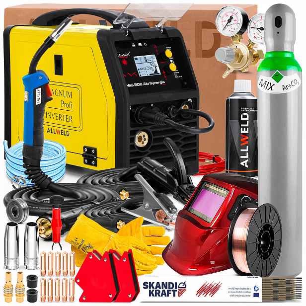 Poloautomatický Svařovací Stroj Magnum Mig 208 Alu 230V 200A Synergie Mma Flux Tig