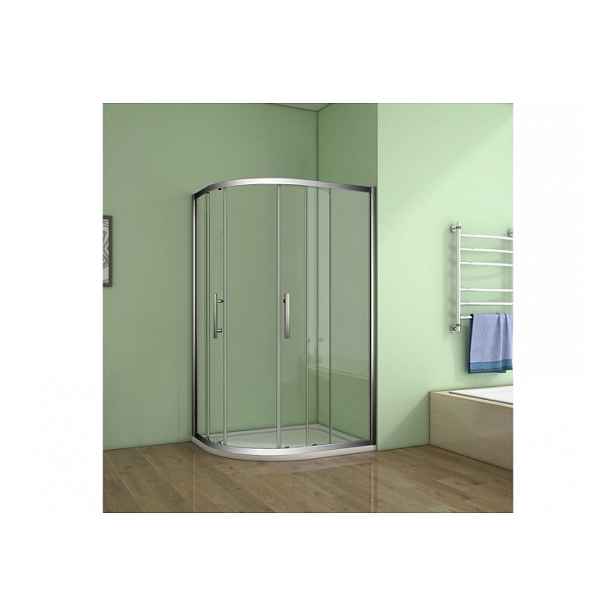 Stacato AKCE SET KOUTU S VANIČKOU čtvrtkruhová sprchová zástěna 900x900mm s vaničkou z litého mramoru