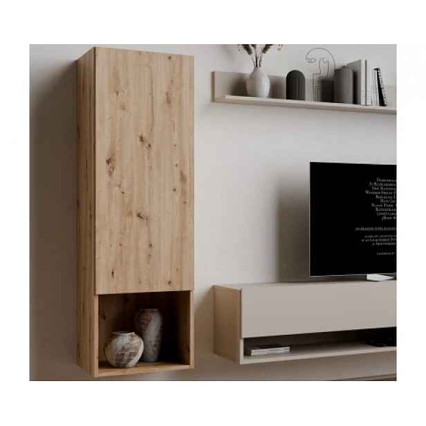 Nástěnná skříňka Asko Living, 40 cm, dub artisan