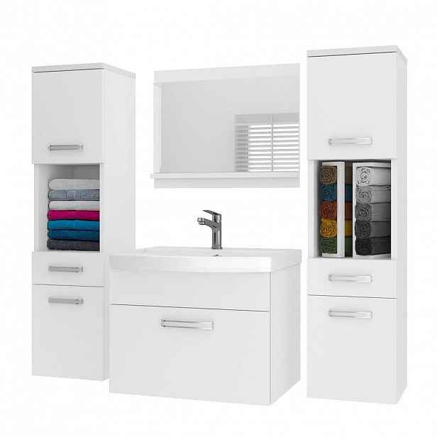 B BELINI GROUP KOUPELNOVÝ NÁBYTEK Koupelnová SADA PRI M6, Bílá matná, 120 cm