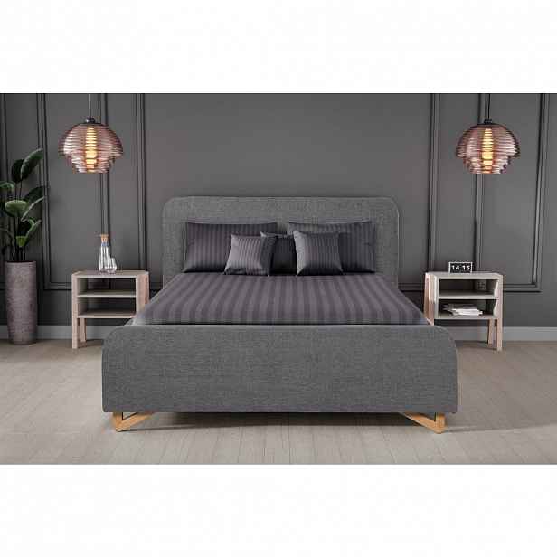 MID.YOU ČALOUNĚNÁ POSTEL, 180/200 cm, antracitová