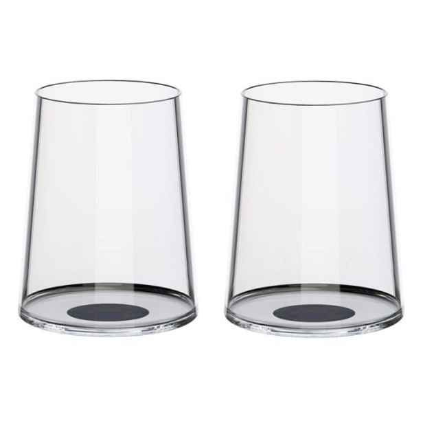 Sklenice na bílé víno Trebonn SplitGlass, 2 ks Barva: černá