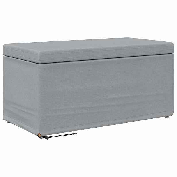 vidaXL Stolička Světle šedá 81 x 41 x 40 cm Látka a Syntetické Dřevo