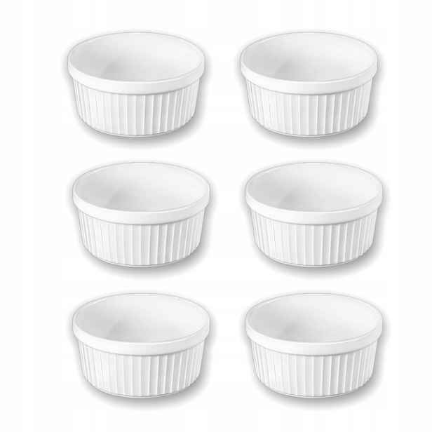 Žáruvzdorná nádoba kulatá 270 ml Wilmax Ramekin na pečení, sada 6 Ks