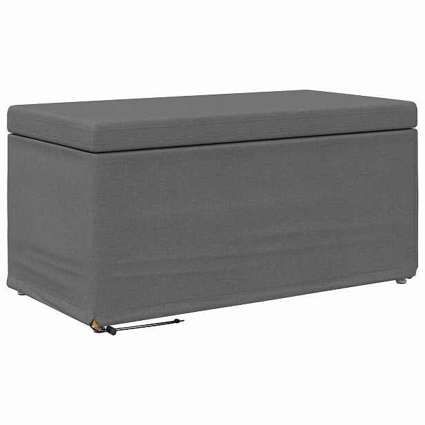 vidaXL Stolička Tmavě šedá 81 x 41 x 40 cm Látka a Syntetické Dřevo