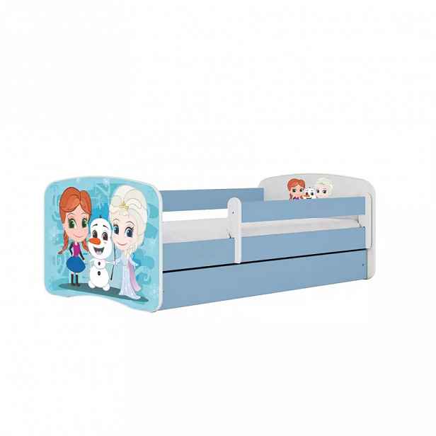 Dětská postel Babydreams+SZ modrá 70x140 Země ledu