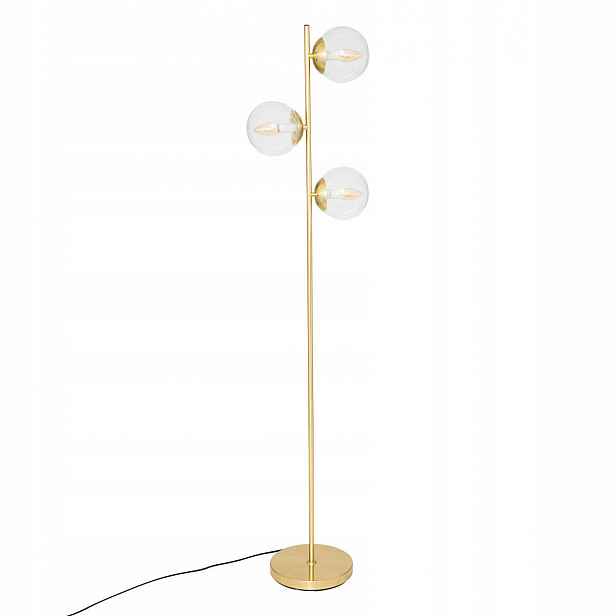 Podlahová Lampa Zlatá 3 Koule Stojací Lampa Do Obývacího Pokoje Výška 162 CM