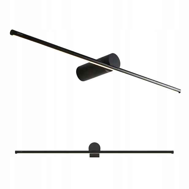 Toolight Nástěnné svítidlo Kulatý 40cm Černé Led Neutrální barva 6W Design Loft