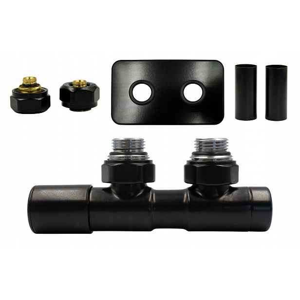 Ventil reg 50 mm Twins černý mat levý PexAiO r.pros