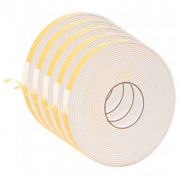 vidaXL Samolepicí pěnová páska 5 ks Bílá 15mm x 10m Pěna CR