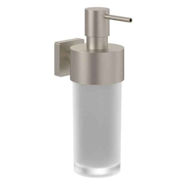 Villeroy & Boch Elements Striking - Dávkovač mýdla s držákem, matný kartáčovaný nikl TVA15200700064