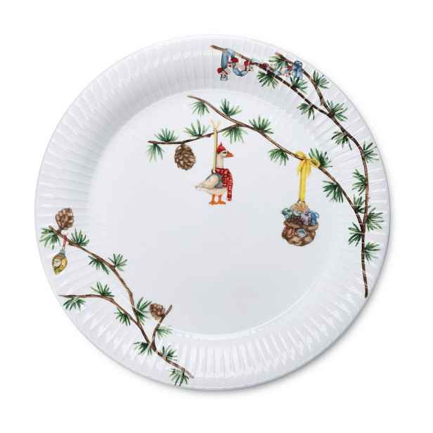 Bílý porcelánový talíř s vánočním motivem ø 27 cm Hammershøi Christmas – Kähler Design