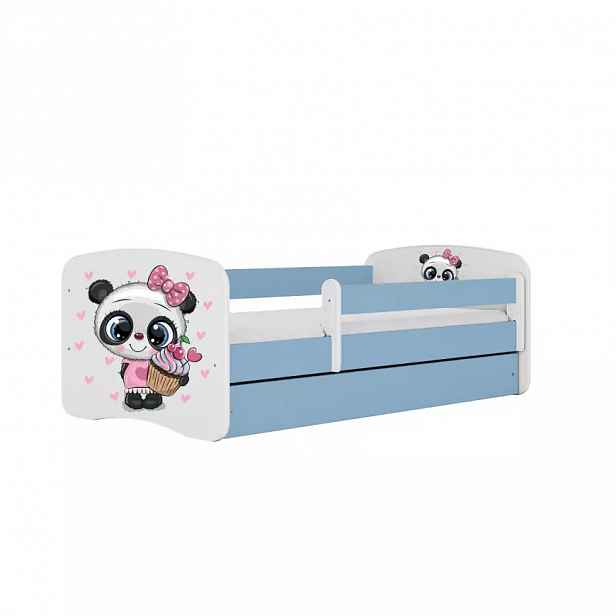 Dětská postel Babydreams+SZ modrá 70x140 Panda