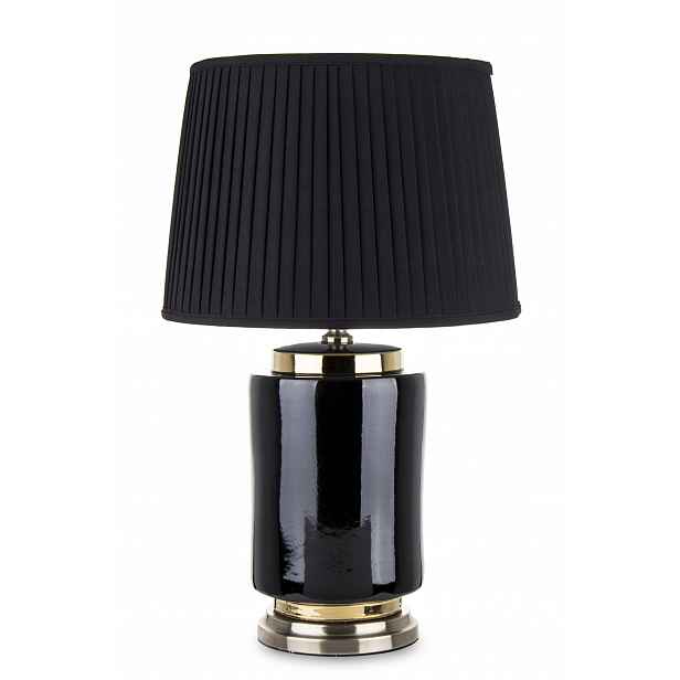 Stolní lampa černá keramika vysoká velká noční