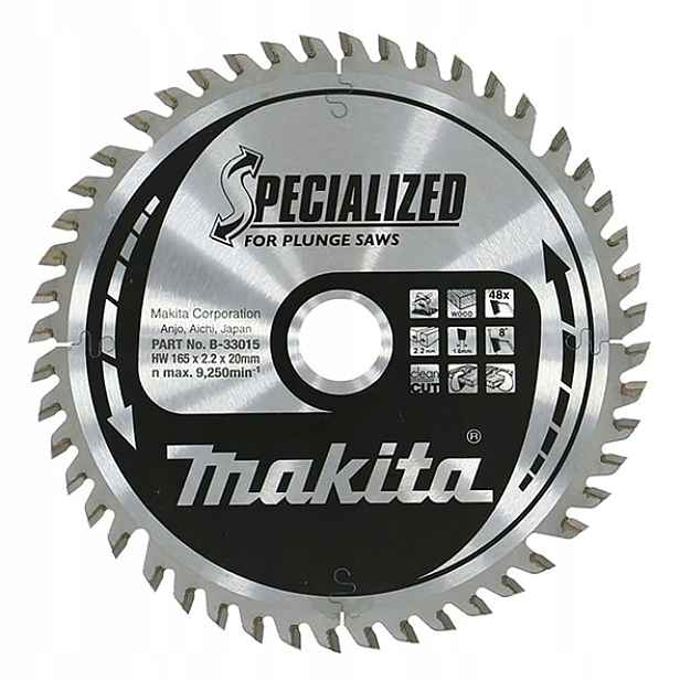 Makita B-33015 Řezací Kotouč Specialized 165x20 48Z