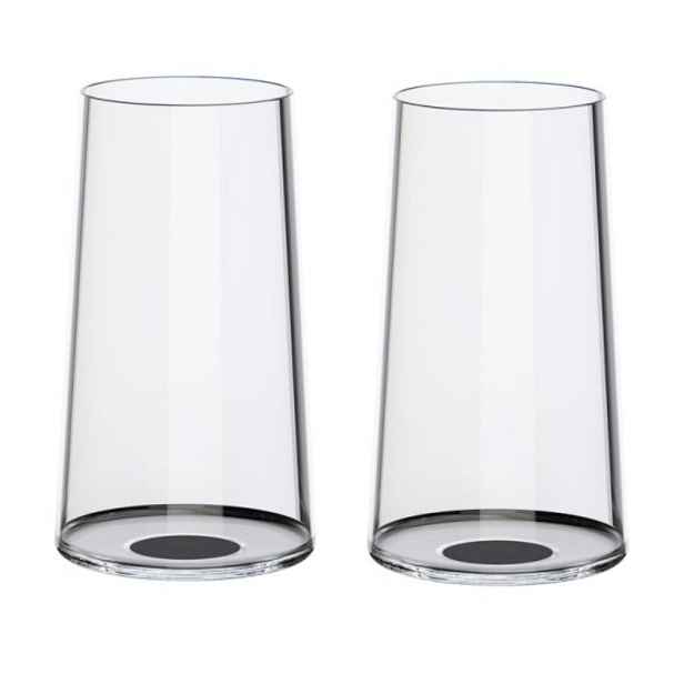 Sklenice flétna Trebonn SplitGlass, 2 ks Barva: černá