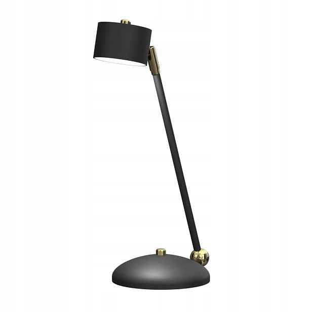 Stolní lampa na stůl černá zlatá do obýváku ložnice 40 cm Milagro