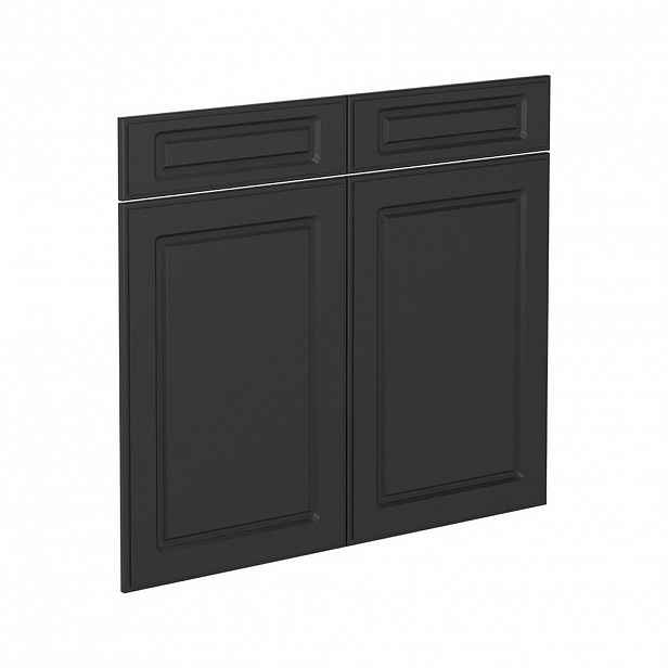 Vicco KUCHYŇSKÁ DVÍŘKA R-Line Antracitový venkovský dům 79.2 x 70.8 cm nábytková čela pro spodní skříňku se zásuvkami