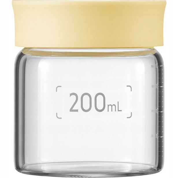 Buydeem Skleněné Sklenice 200 ML Sklenice S Víčkem Nádoby Na Kuchyň