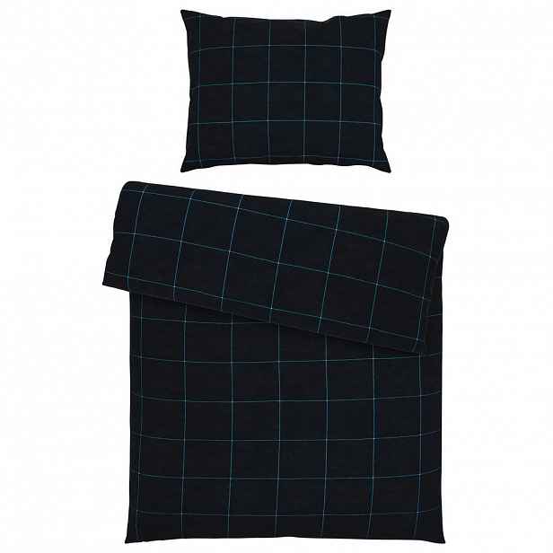 Esprit POVLEČENÍ, flanel, modrá, tmavě modrá, 140/200 cm