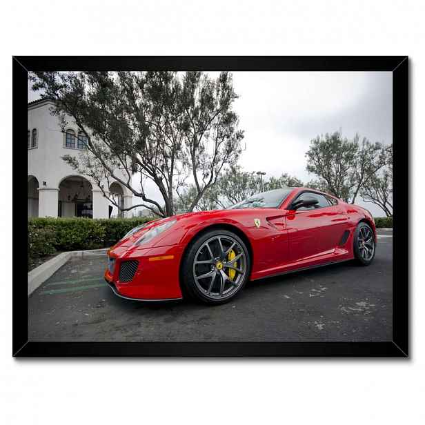 Plakáty v rámu 40x30 Červené auto Ferrari
