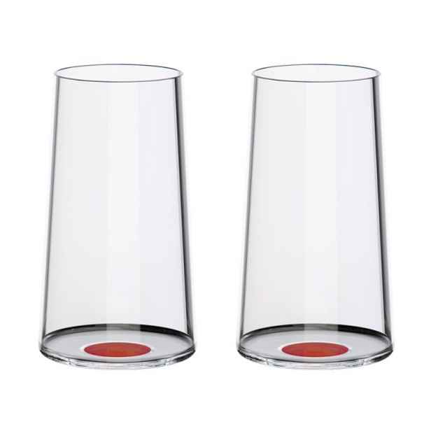 Sklenice flétna Trebonn SplitGlass, 2 ks Barva: červená