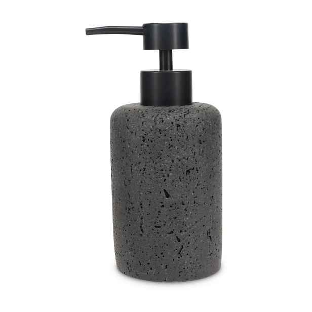 Tmavě šedý dávkovač mýdla z polyresinu 250 ml Suds – S|P Collection